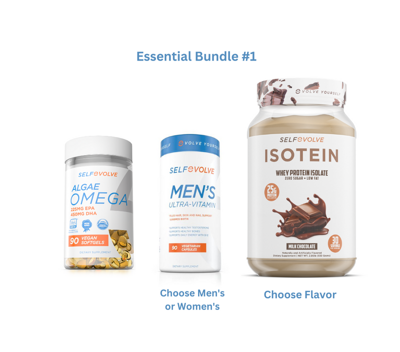Essential Bundle #1 (Multi Vitamin, Omega and Protein)