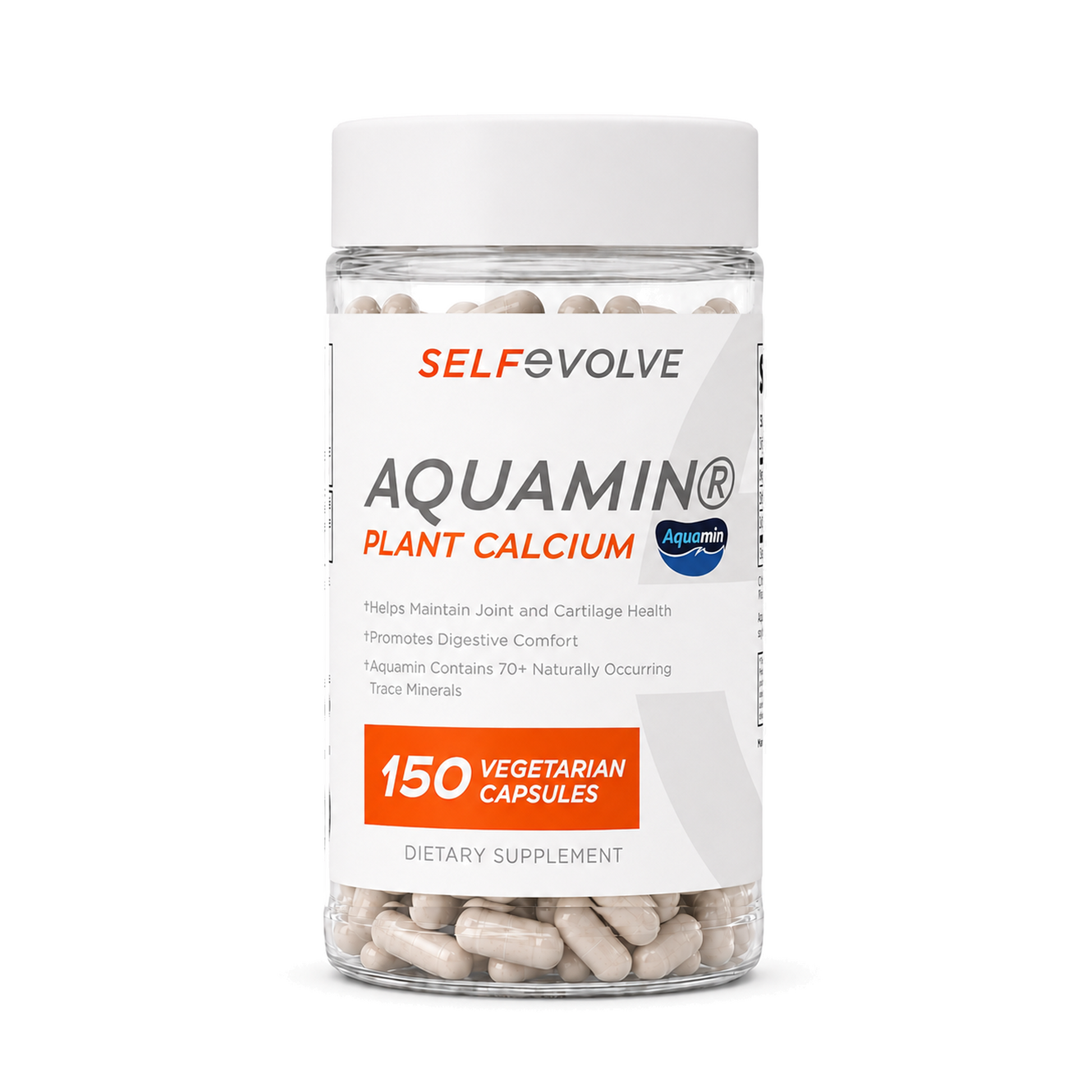 SelfEvolve Aquamin Plant Calcium, 150 vegetarian capsules