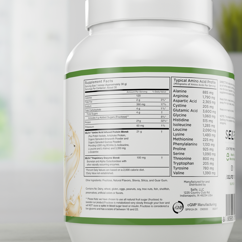 Fusion Four - Vegan Protein - BCAA Infused Plant-Based Protein Powder
